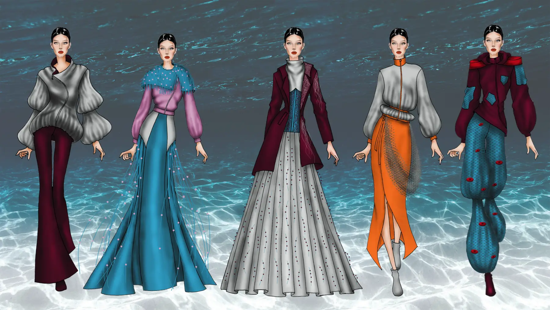 Microplastiche negli oceani — line-up della collezione