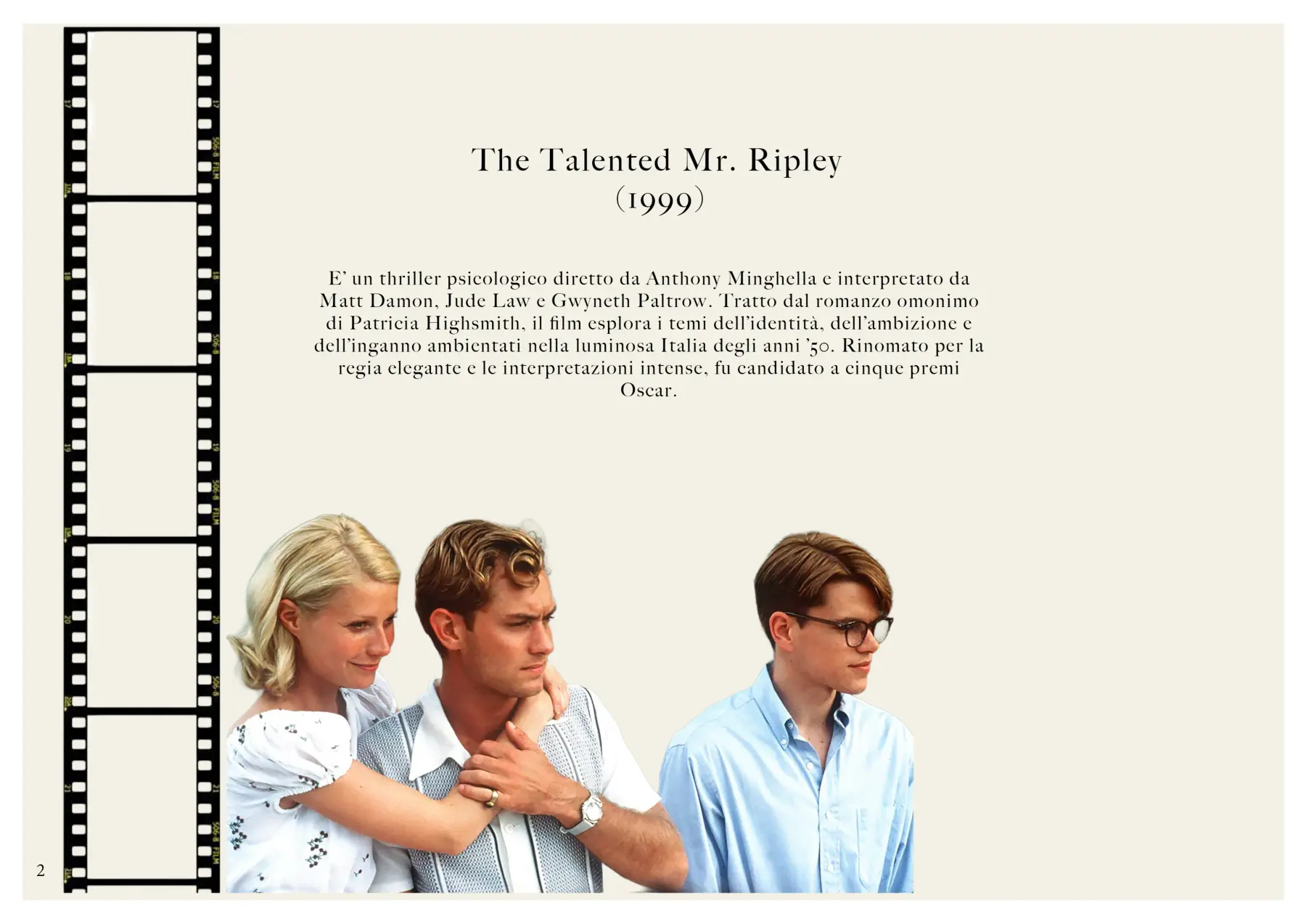 The Talented Mr. Ripley — The film, board 2 of 17
